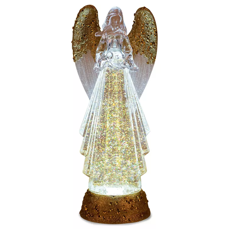 Golden Angel Snow Globe